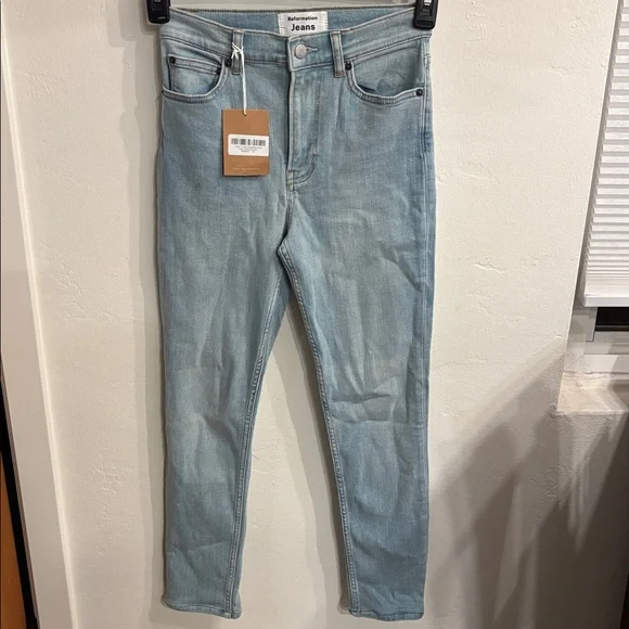 Reformation Harper High Rise Skinny Jeans Amalfi Size 24 - Picture 4 of 6